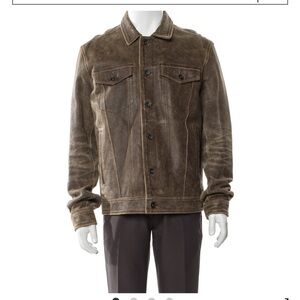 Men's John Varvatos Brown Leather Jacket